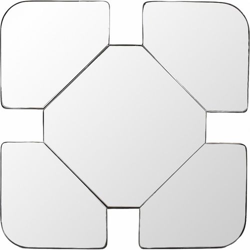 Miroir Design Original Avec Cadre Noir Pour Décoration Murale