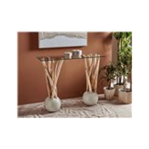 Miroir Mural Ondulé Bois Naturel Design Organique Élégant