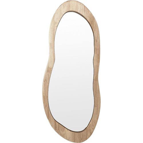 Miroir Mural Ondulé Bois Naturel Design Organique Élégant