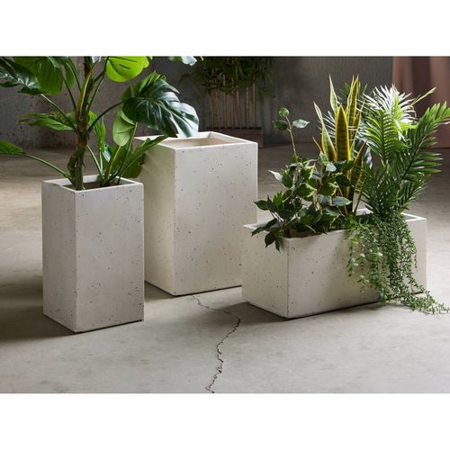 Pot Terrazzo Effet Naturel Extérieur Décoration Élégante