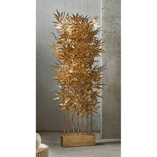 Séparateur Bambou Doré Élégant Pour Ambiance Naturelle