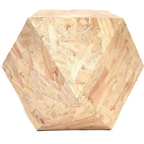 Table Basse Géométrique En Bois Naturel Style Moderne