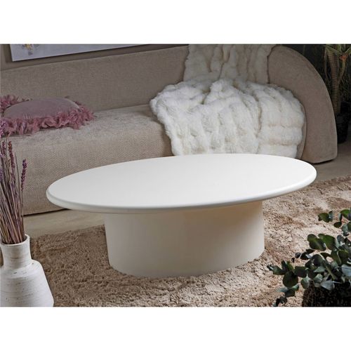 Table Basse Blanche Laquée Design Moderne Pour Salon Élégant