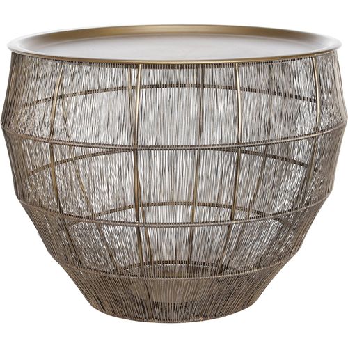 Table D'appoint En Métal Doré Design Moderne Élégant