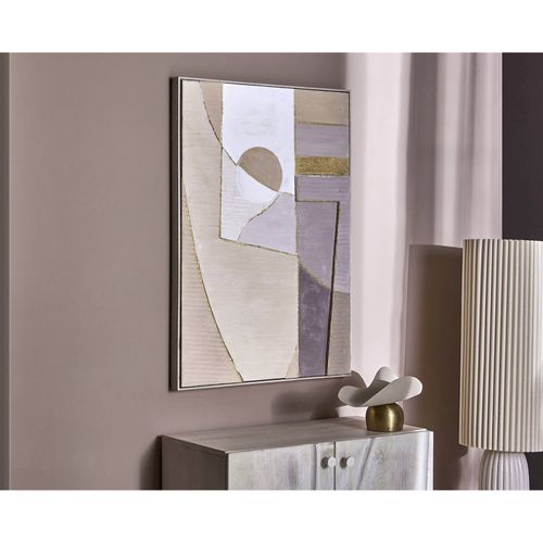 Tableau Abstrait Tons Terre Et Or Décoration Murale Élégante - 72 X 102 Cm