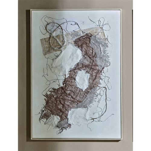 Tableau Abstrait Moderne Malla Rojiza Pour Décoration Murale