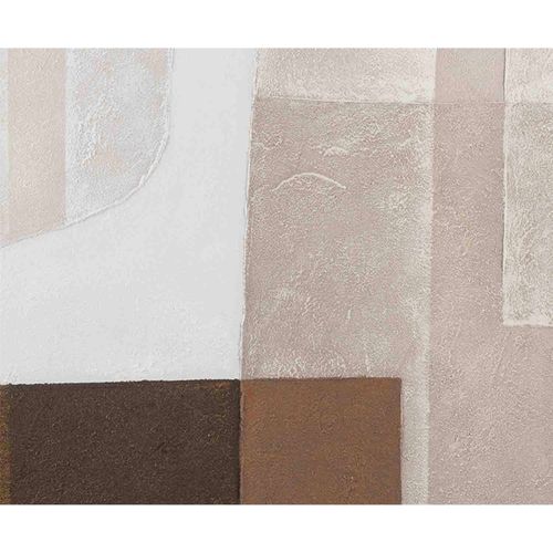 Toile Abstraite Mississippi Aux Tons Naturels Et Touche Contemporaine