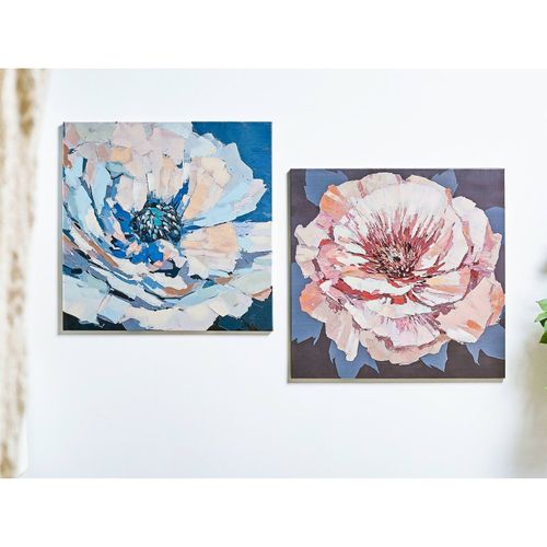 Tableau Floral Peinture à L'huile Ambiance Contemporaine