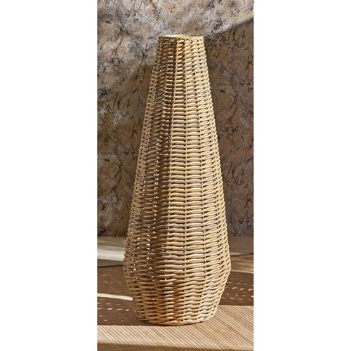 Vase Décoratif Imitation Rotin Naturel Pour Intérieur Élégant
