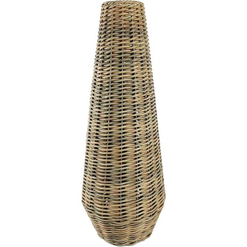 Vase Décoratif Imitation Rotin Naturel Pour Intérieur Élégant