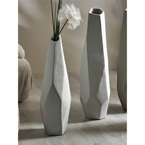 Vase Décoratif Beige En Terracotta Style Contemporain