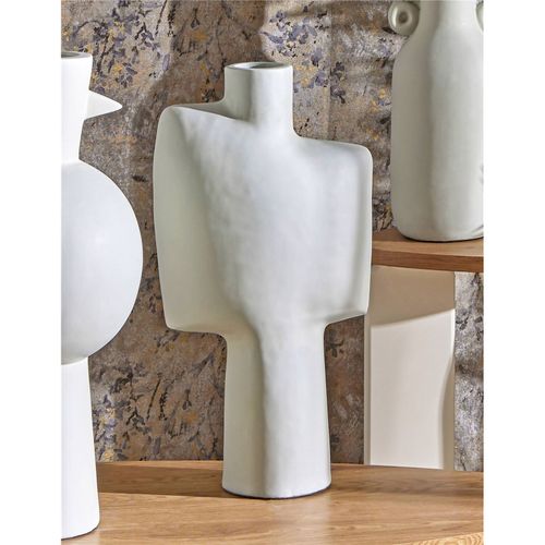 Vase Design Beige En Fibrocement Pour Une Déco Contemporaine