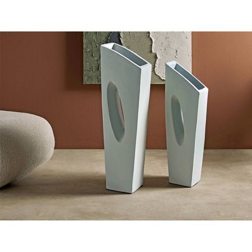 Vase Décoratif Beige En Fibrocement Design Contemporain