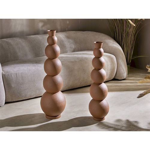 Vase Décoratif Terracotta En Métal Esprit Design Contemporain