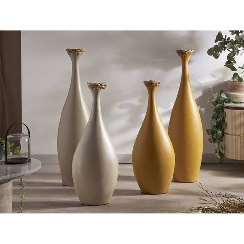 Vase Bambou Naturel Avec Tressage Jacinthe Deau Déco Élégante