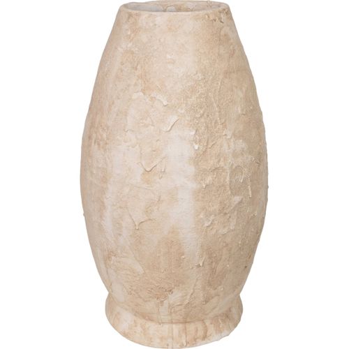 Vase Décoratif Terracotta Beige Forme Balle Élégant