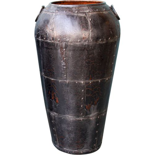 Vase Décoratif En Métal Noir Pour Intérieur Élégant