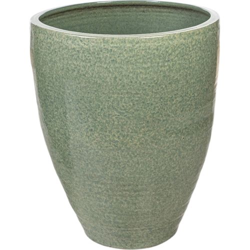 Vase Décoratif En Porcelaine Vert Élégant Pour Salon