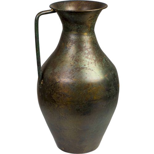 Vase Décoratif En Métal Effet Vieilli Ambiance Antique