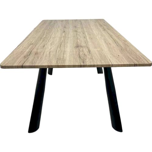Table Extensible Bois Et Métal Style Contemporain