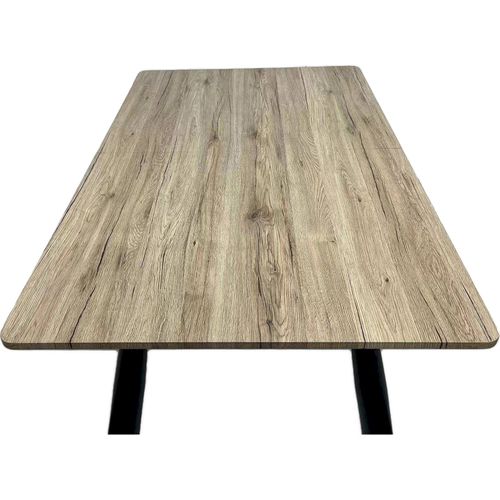 Table Extensible Bois Et Métal Style Contemporain