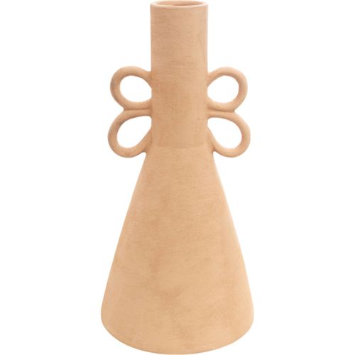 Vase Décoratif En Terracotta Orange Style Artisanal