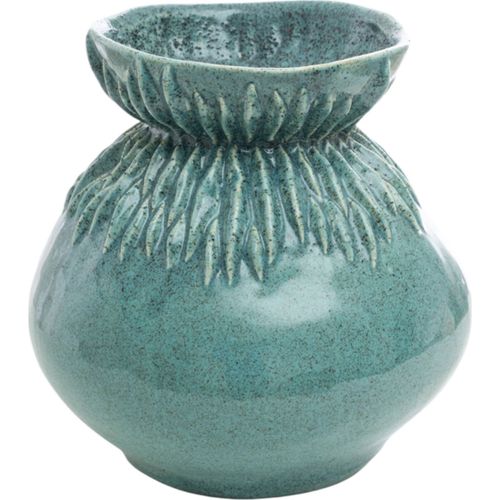 Vase En Porcelaine Bleu Décoration Élégante Pour Salon