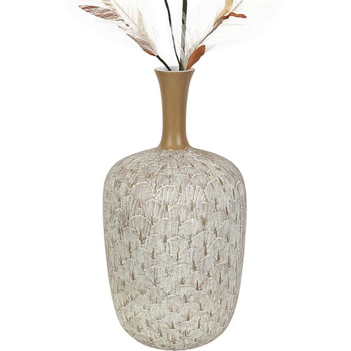 Vase Décoratif En Résine Couleur Camel Design Raffiné