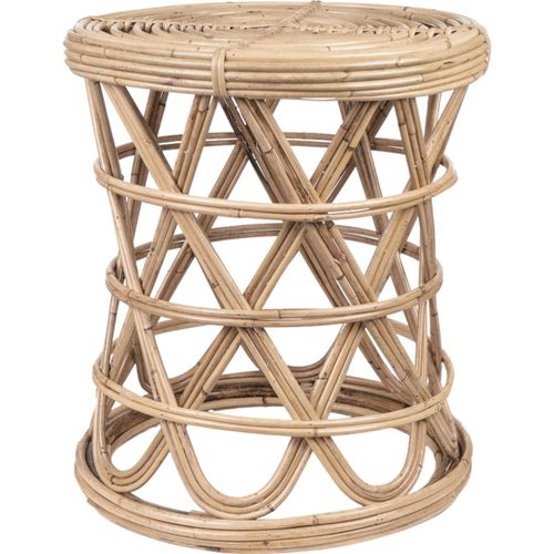 Table Dappoint Ronde En Rotin Naturel Ambiance Bohème