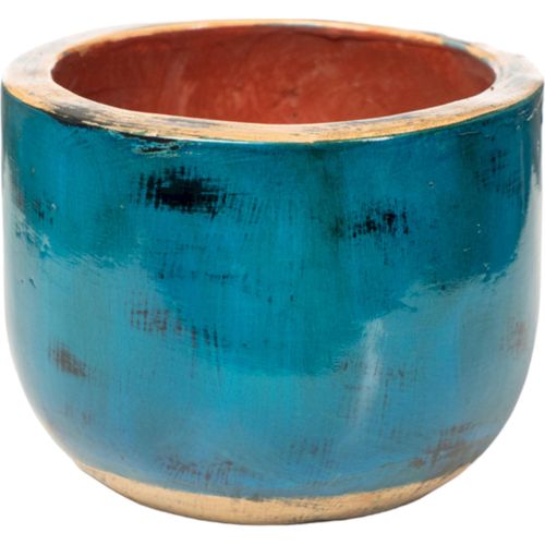 Vase Décoratif En Céramique Bleu Pour Intérieur Élégant