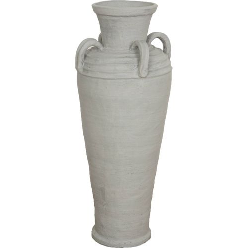 Vase Décoratif Terracotta Gris Avec Anses Élégantes