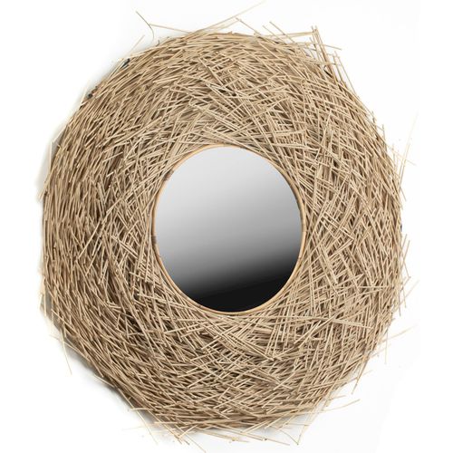 Miroir Décoratif En Rotin Naturel Esprit Bohème Chic