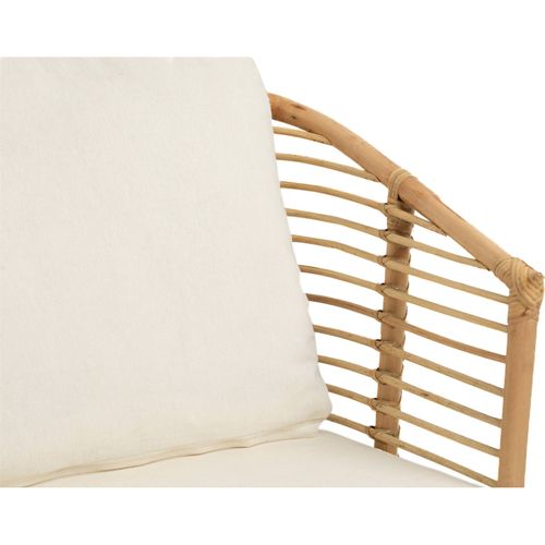 Fauteuil En Rotin Naturel Avec Coussins Confortables