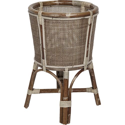 Cache Pot En Rotin Naturel Sur Pieds Pour Une Touche Bohème