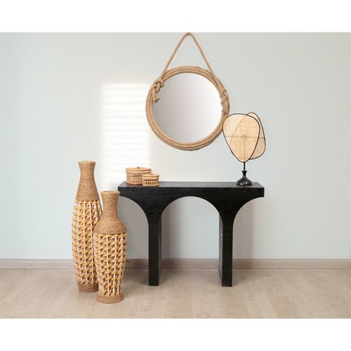 Boîte Déco En Rotin Et Bois Style Naturel Pour Rangement Maison