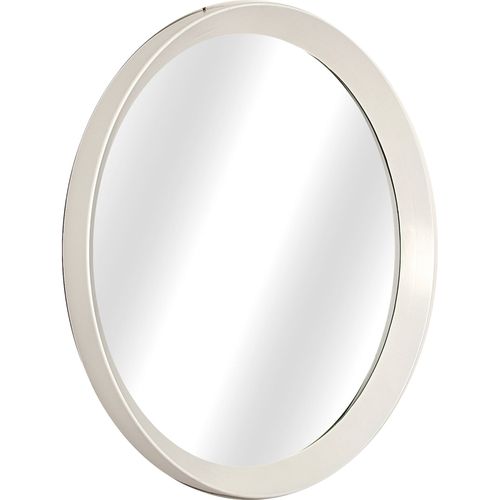 Miroir Rond Design Blanc En Pvc Élégant Pour Salon Ou Entrée