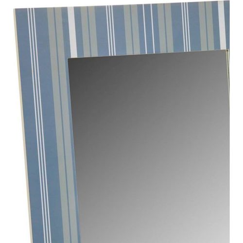 Miroir Mural Contemporain à Cadre Rayé Élégant Pour Intérieur