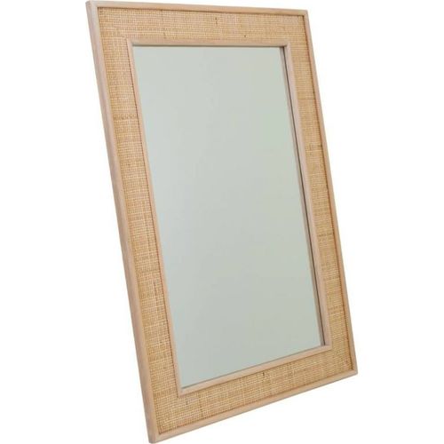 Miroir Mural En Mdf Et Cannage Naturel Esprit Authentique