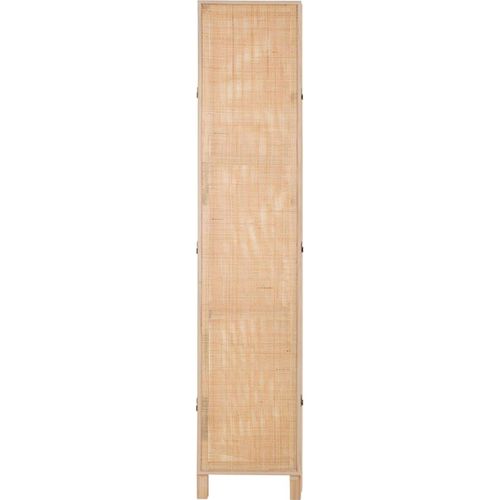 Paravent 200 x 120 x 2,5 Cm En Bois Et Bambou Naturel