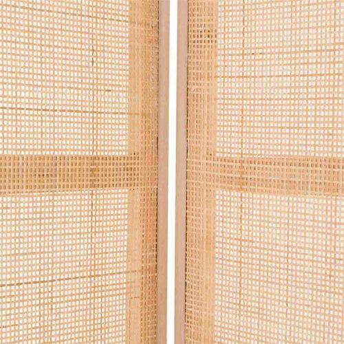 Paravent 200 x 120 x 2,5 Cm En Bois Et Bambou Naturel
