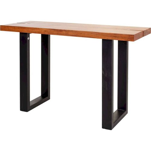 Console Élégante Bois Et Métal Style Industriel Ajara Noir