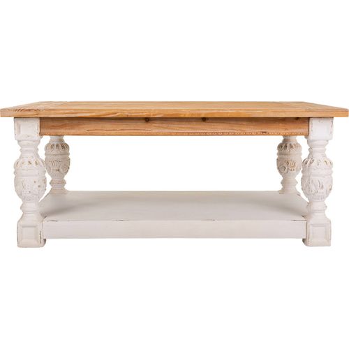 Table Basse Romantique En Bois Coloré Pour Salon Chaleureux