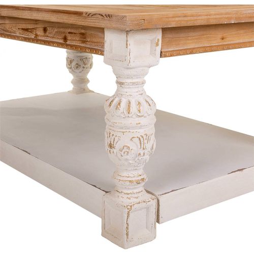 Table Basse Romantique En Bois Coloré Pour Salon Chaleureux