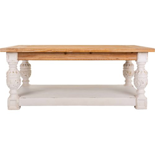 Table Basse Romantique En Bois Coloré Pour Salon Chaleureux