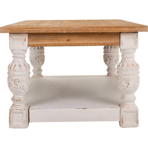 Table Basse Romantique En Bois Coloré Pour Salon Chaleureux