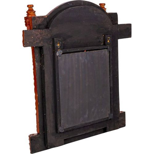 Miroir Mural En Bois De Manguier Sculpté Coloris Antique