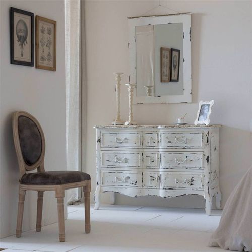 Chaise Médaillon En Bois Et Tissu Gris Style Vintage Élégant