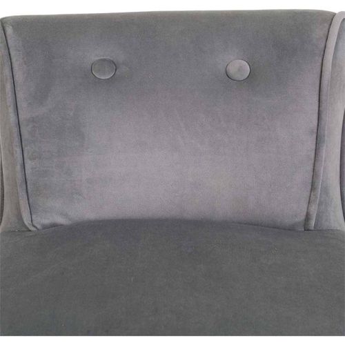 Banquette Basse En Velours Gris Avec Assise Confortable