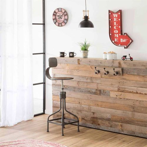 Plaque Murale Décorative LED Flèche Rouge Ambiance Rétro