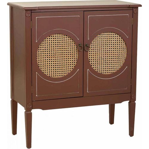 Buffet En Bois Et Rotin Style Naturel Pour Entrée Chaleureuse